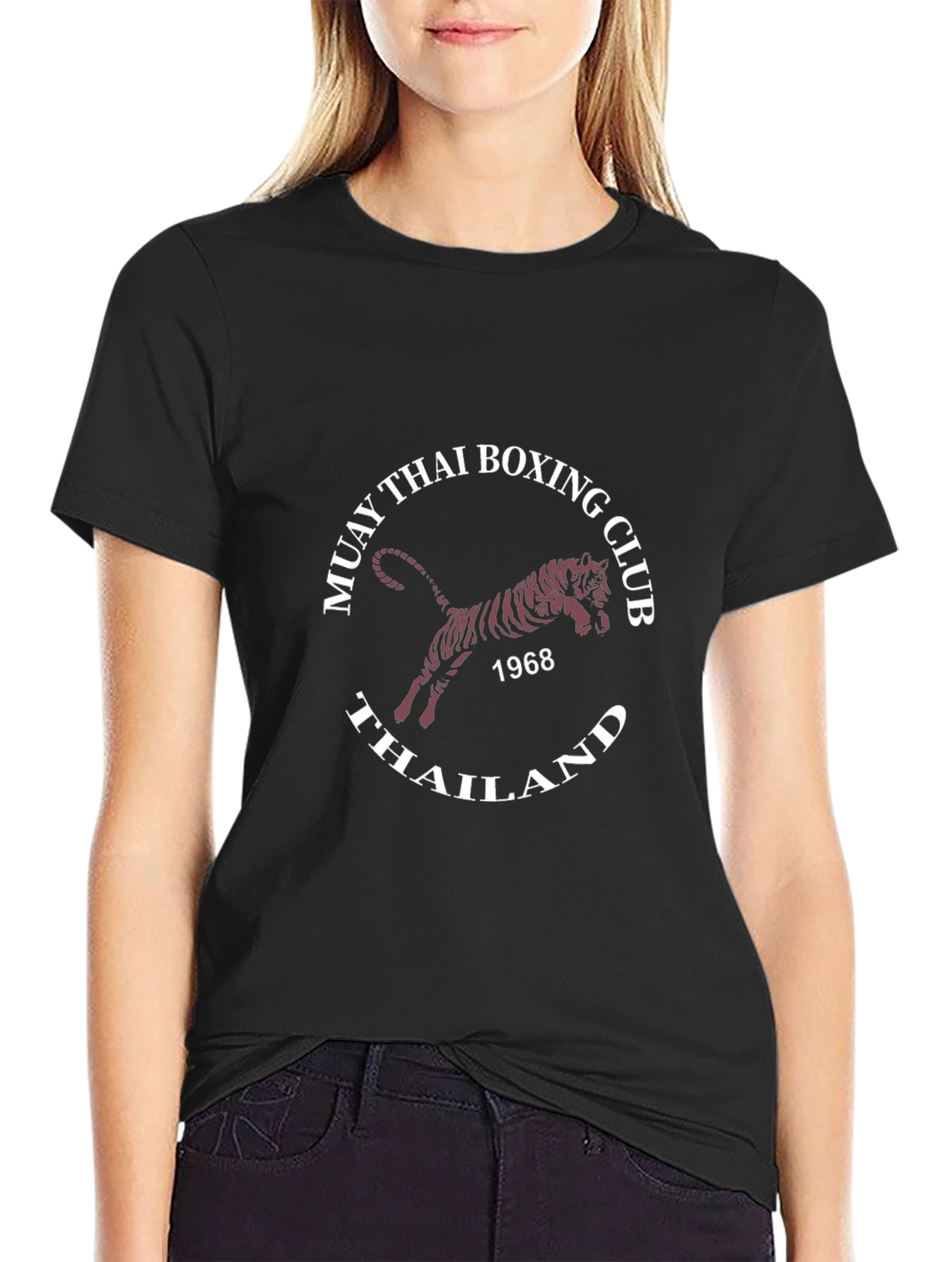 Muay Thai Boxing Club Black Graphic Tee