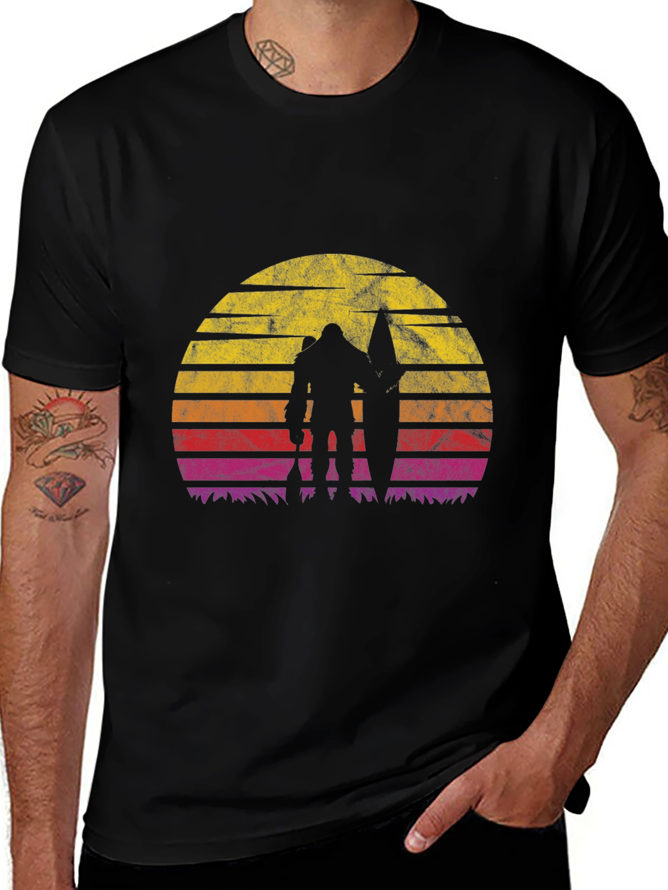 Retro Bigfoot Surfer T-Shirt