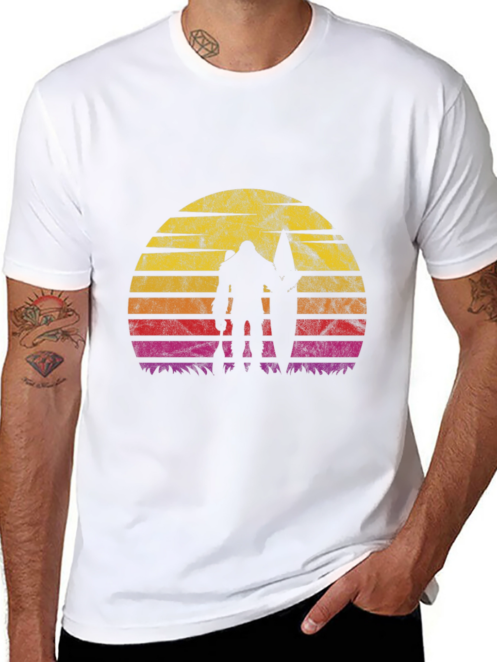 Retro Bigfoot Surfer T-Shirt