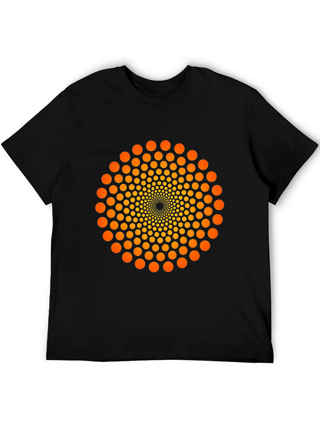 Geometric Dot Swirl T-Shirt - Eye-Catching Design