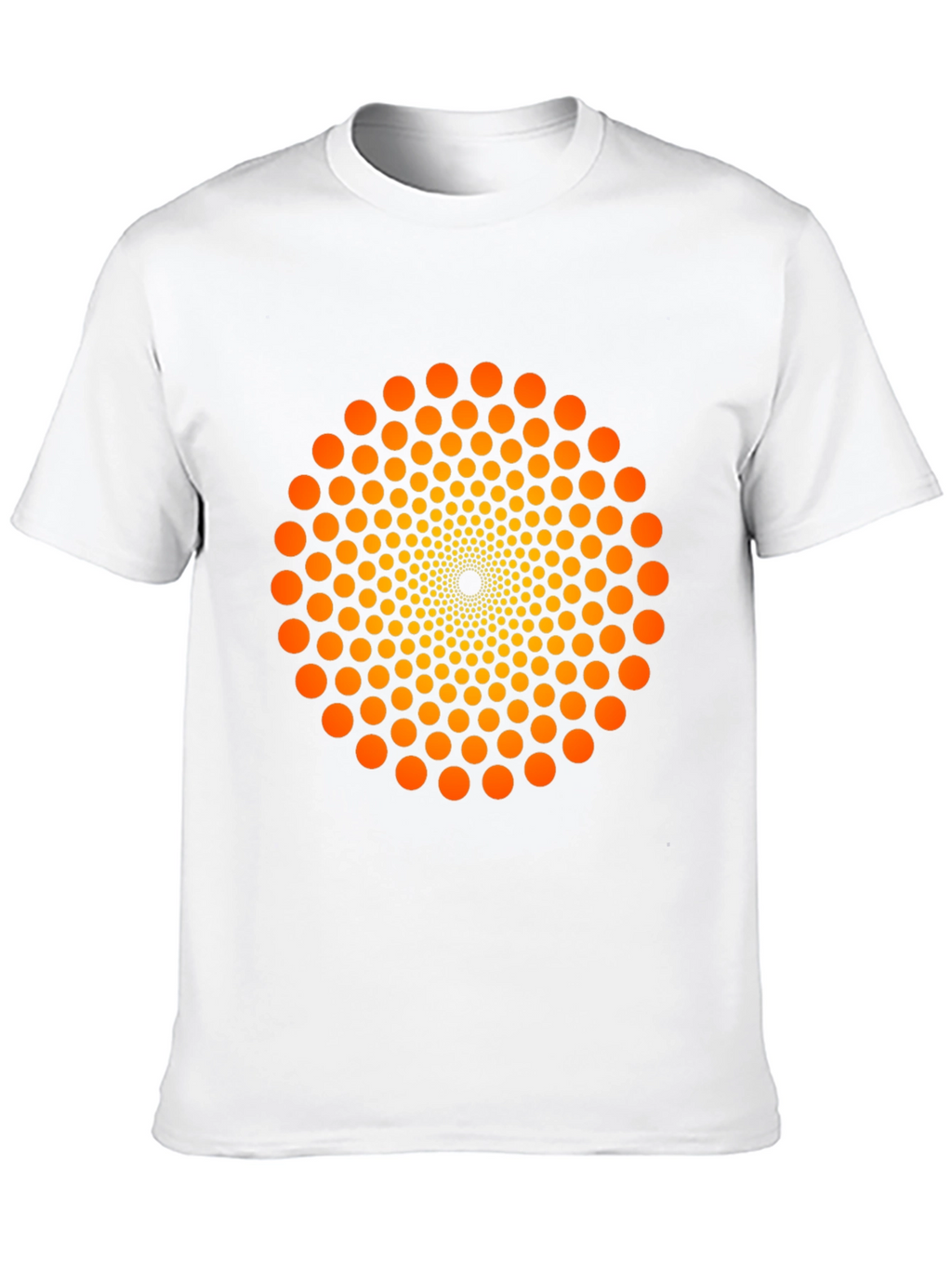Geometric Dot Swirl T-Shirt - Eye-Catching Design