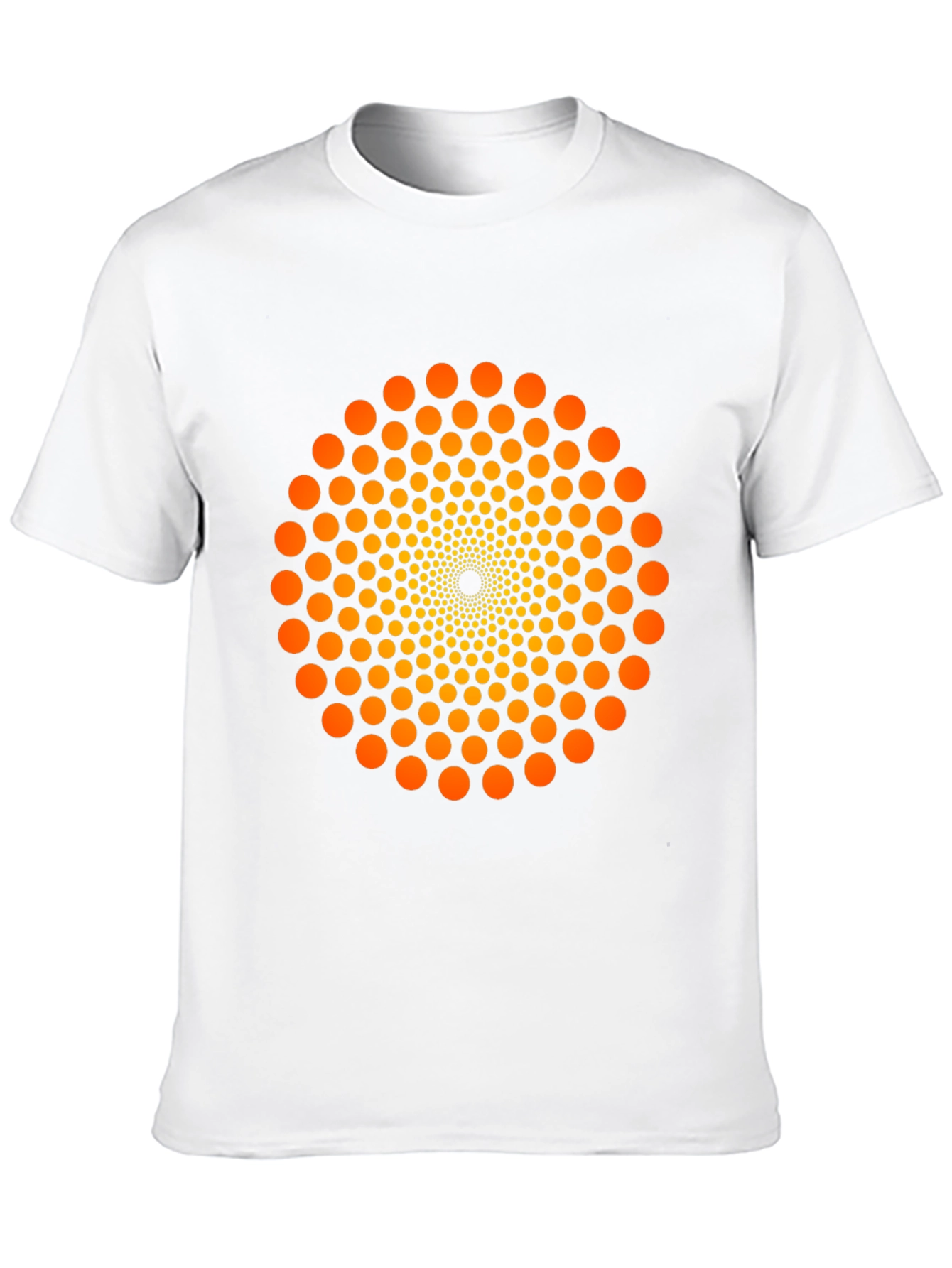 Geometric Dot Swirl T-Shirt - Eye-Catching Design