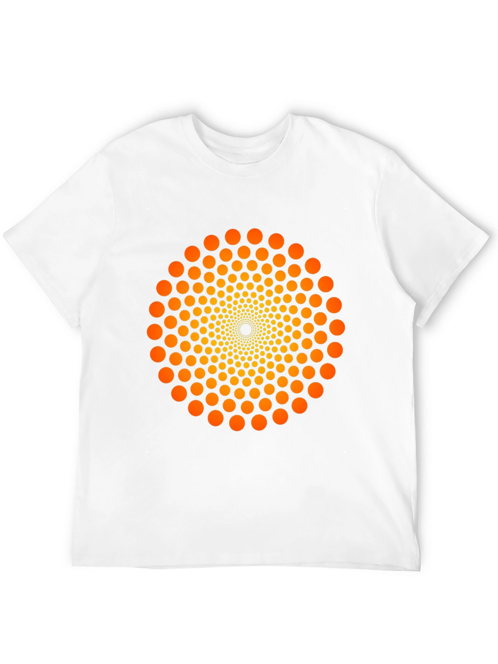 Geometric Dot Swirl T-Shirt - Eye-Catching Design