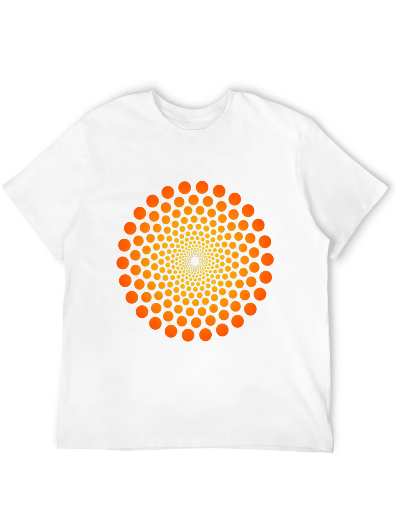 Geometric Dot Swirl T-Shirt - Eye-Catching Design