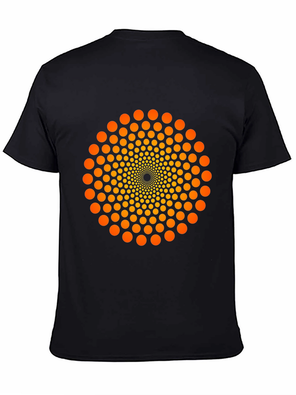Geometric Dot Swirl T-Shirt - Eye-Catching Design