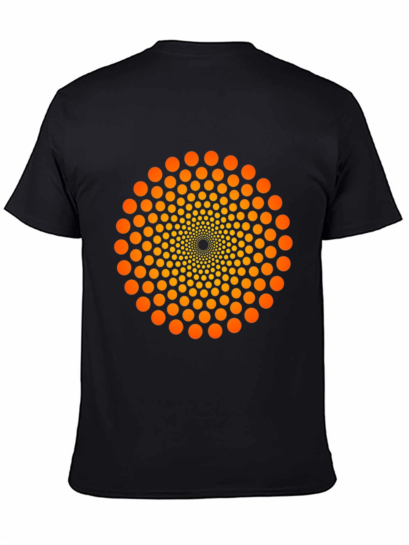 Geometric Dot Swirl T-Shirt - Eye-Catching Design