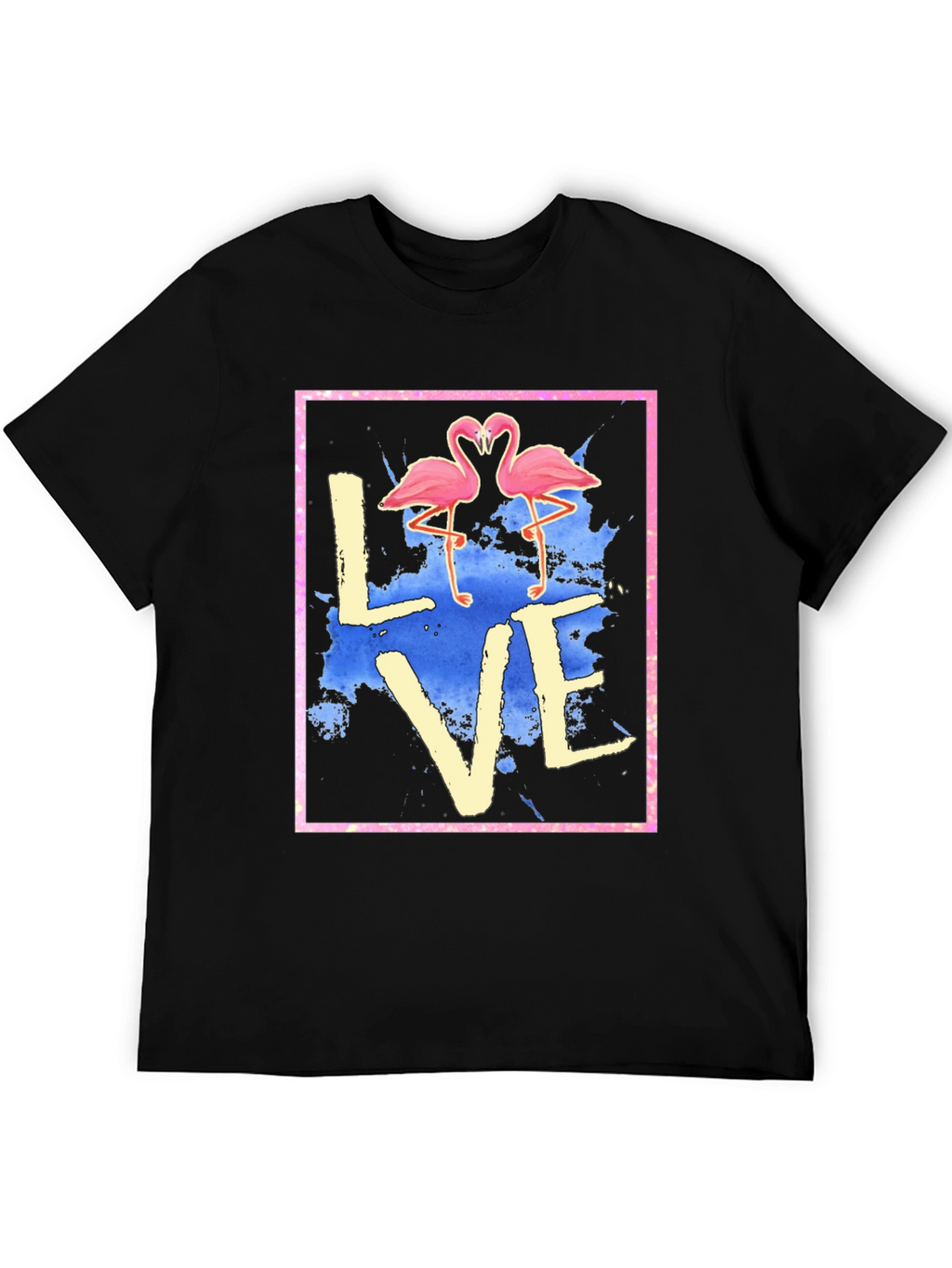 Flamingo Love Graphic Tee - Trendy T-Shirt