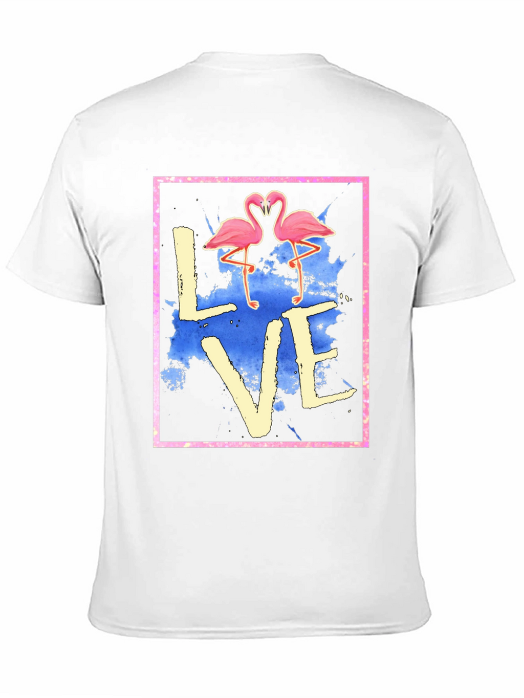 Flamingo Love Graphic Tee - Trendy T-Shirt