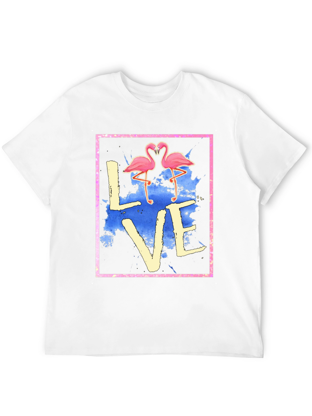 Flamingo Love Graphic Tee - Trendy T-Shirt
