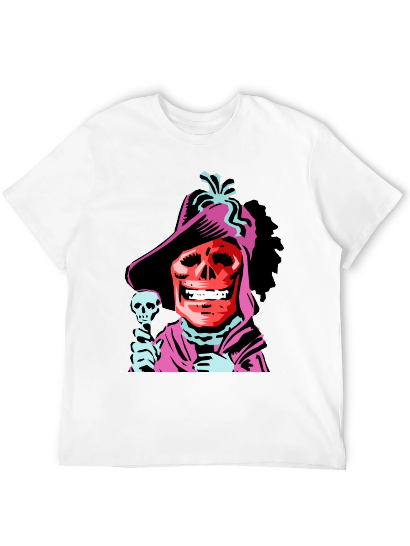 Skull Character Black Graphic Tee
