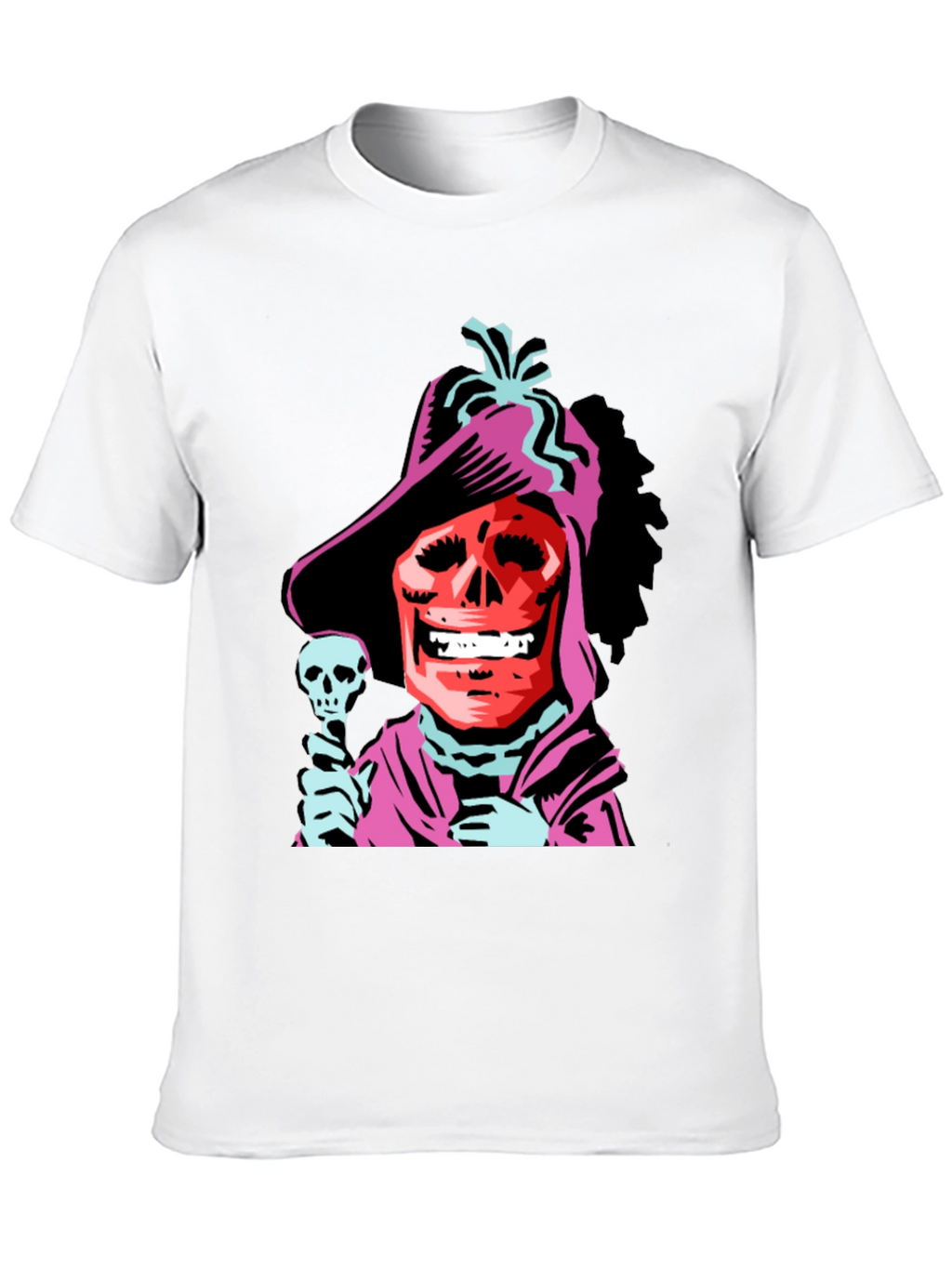 Skull Character Black Graphic Tee
