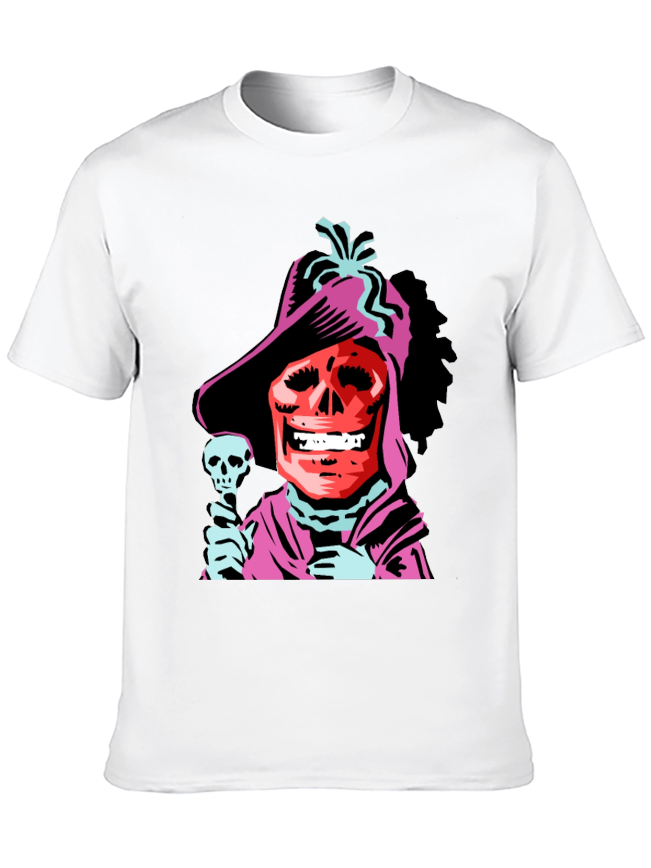 Skull Character Black Graphic Tee