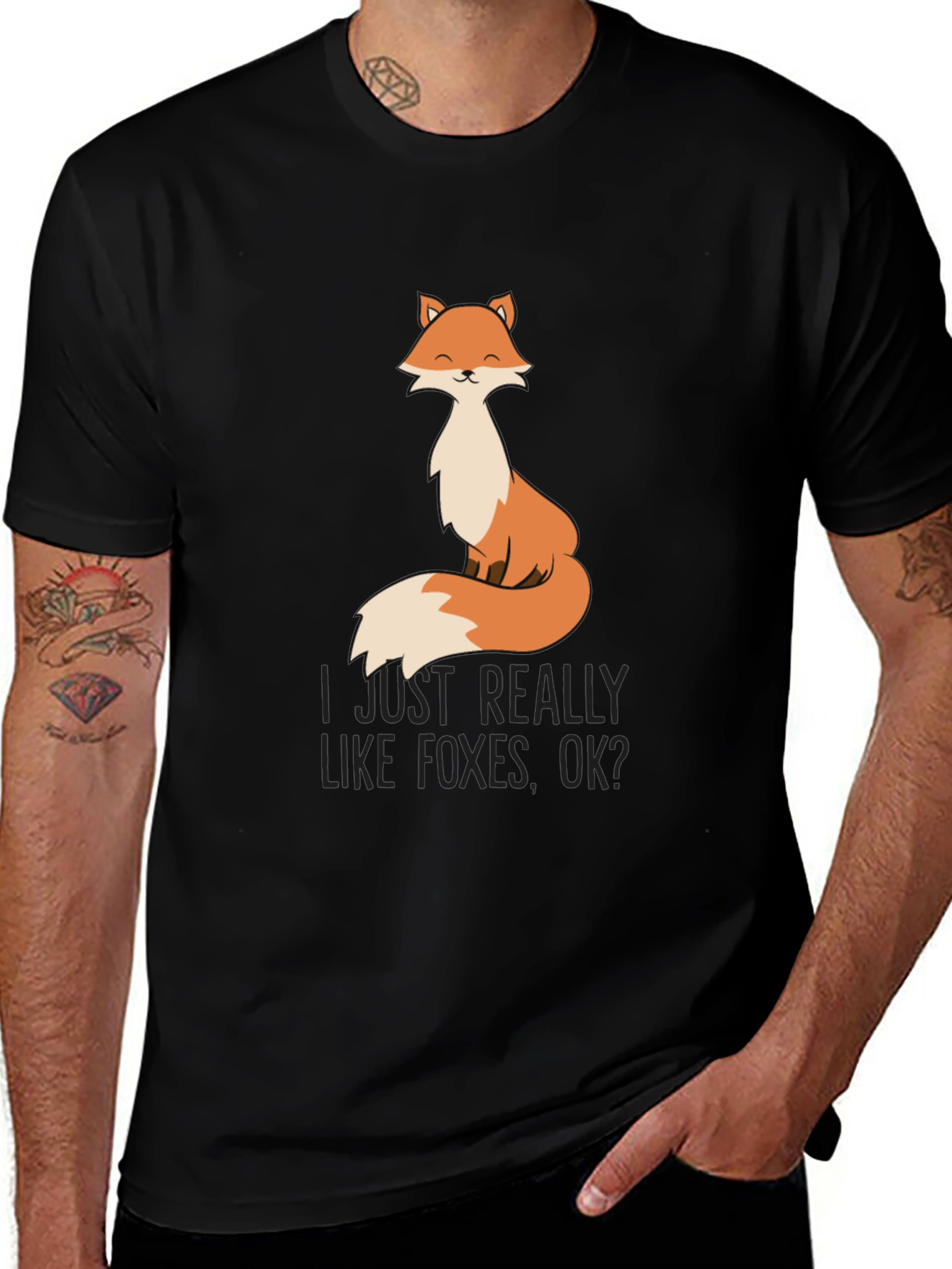 Fox Lover T-Shirt - I Just Really Like Foxes OK?