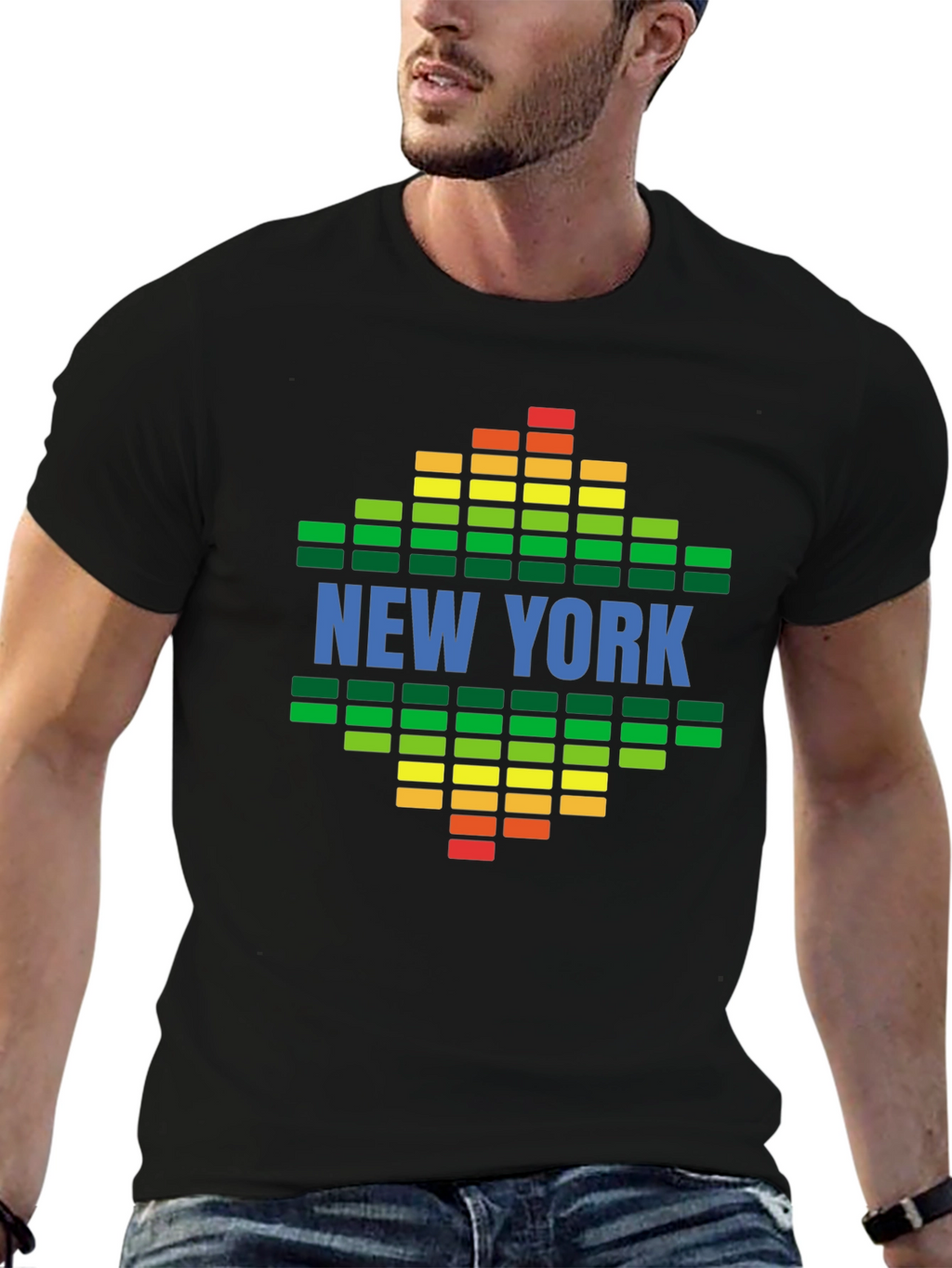 New York Graphic Tee - City Soundwave Design