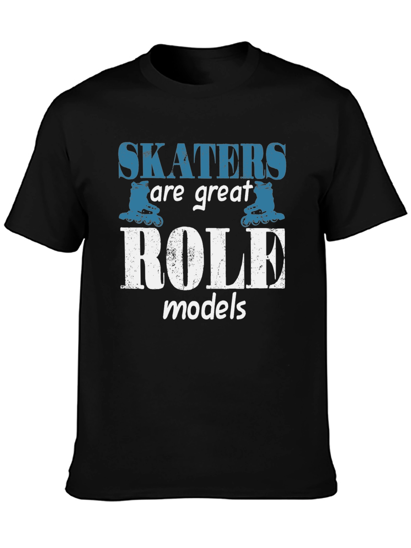 Skaters Are Great Role Models Black T-Shirt
