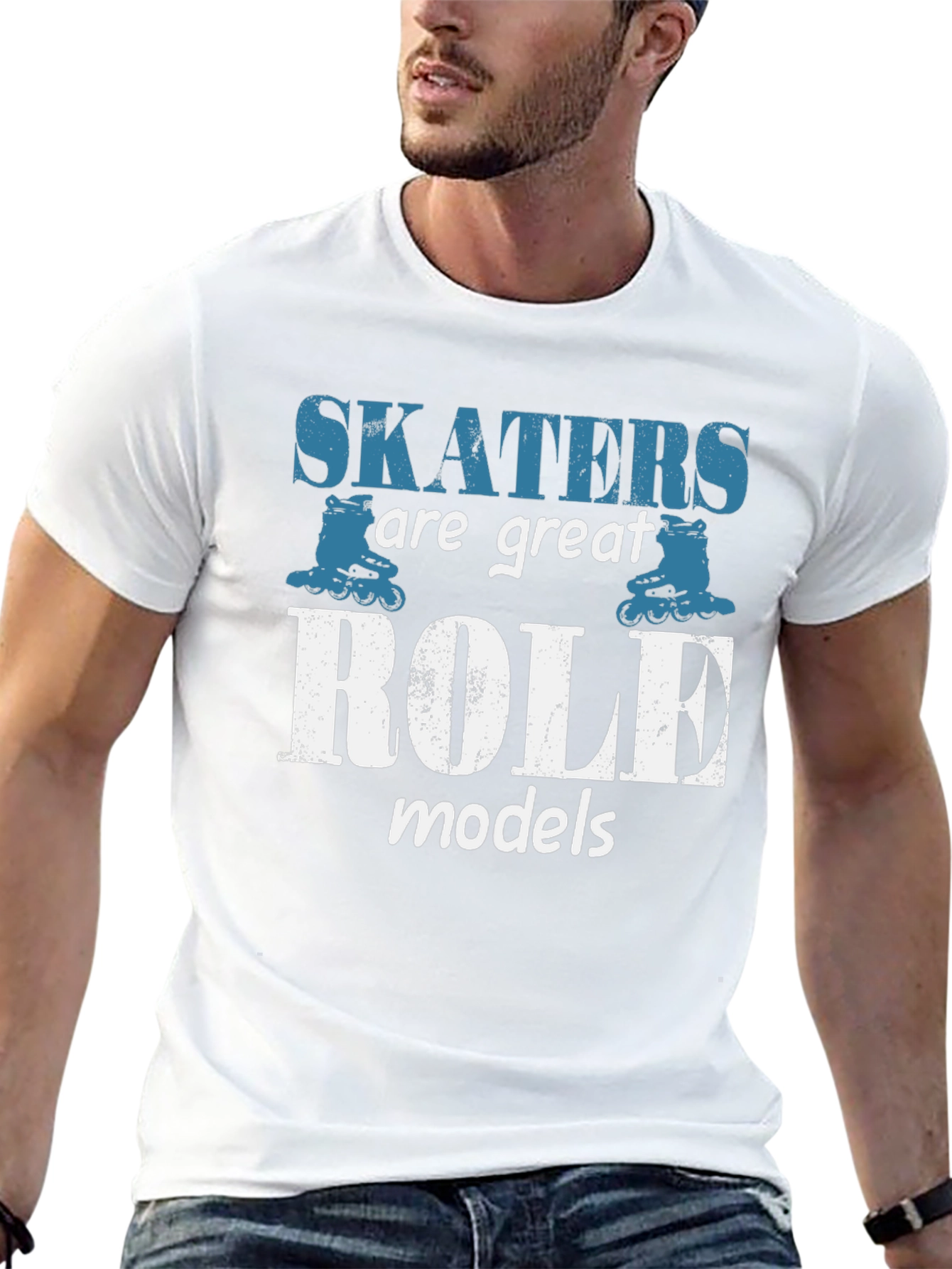 Skaters Are Great Role Models Black T-Shirt
