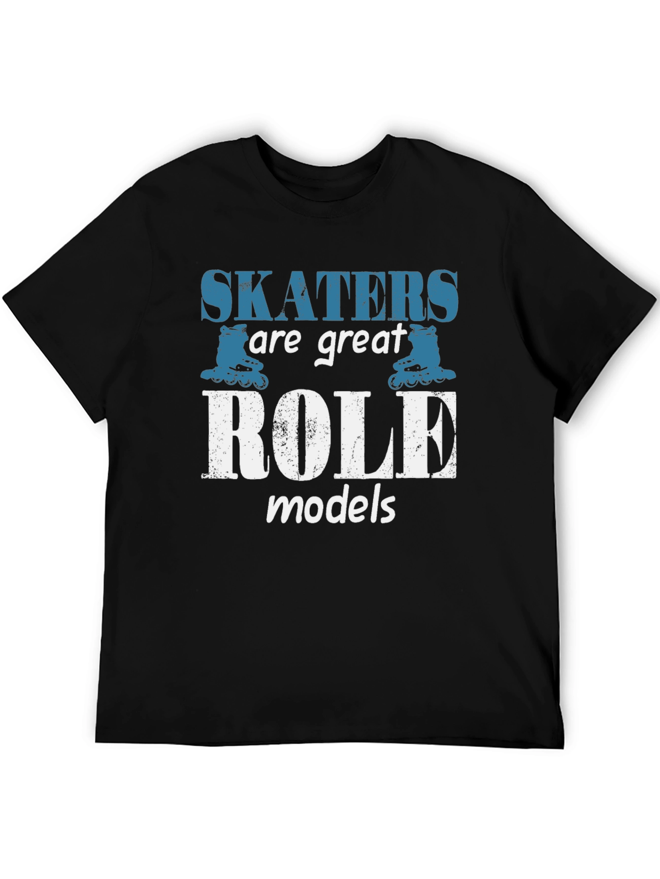 Skaters Are Great Role Models Black T-Shirt