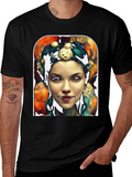 Artistic Portrait Tee - Unique Graphic Print