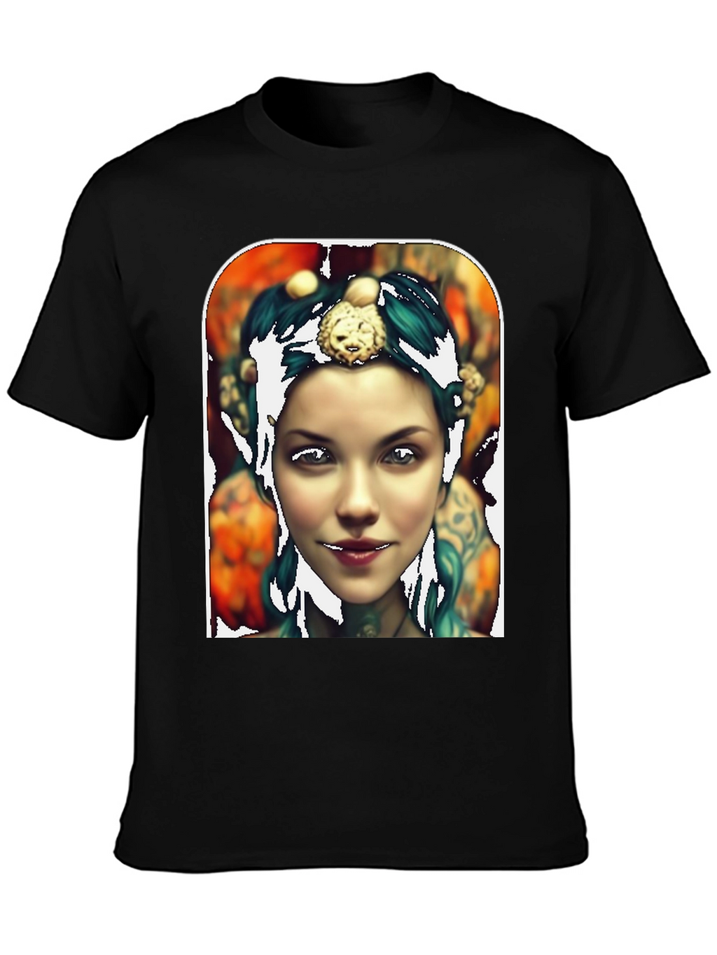 Artistic Portrait Tee - Unique Graphic Print