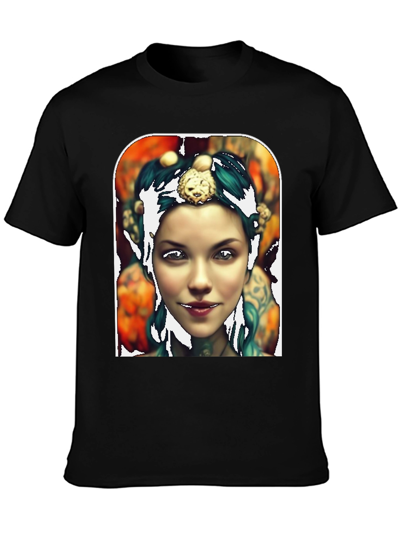 Artistic Portrait Tee - Unique Graphic Print