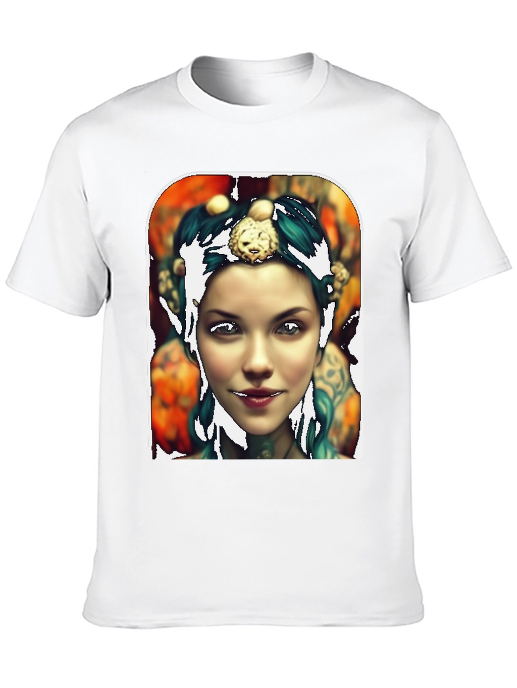 Artistic Portrait Tee - Unique Graphic Print