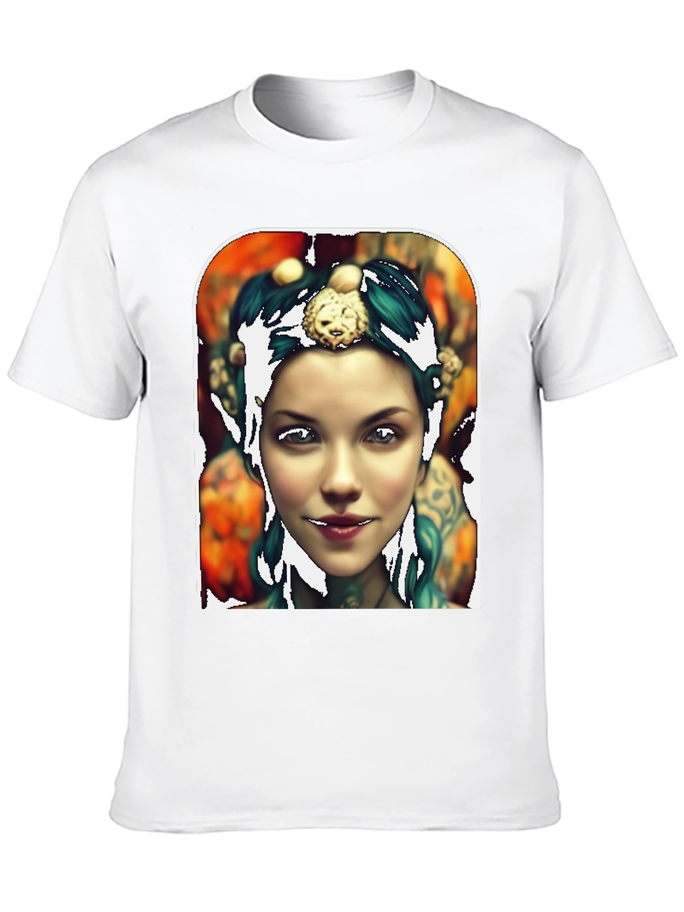 Artistic Portrait Tee - Unique Graphic Print