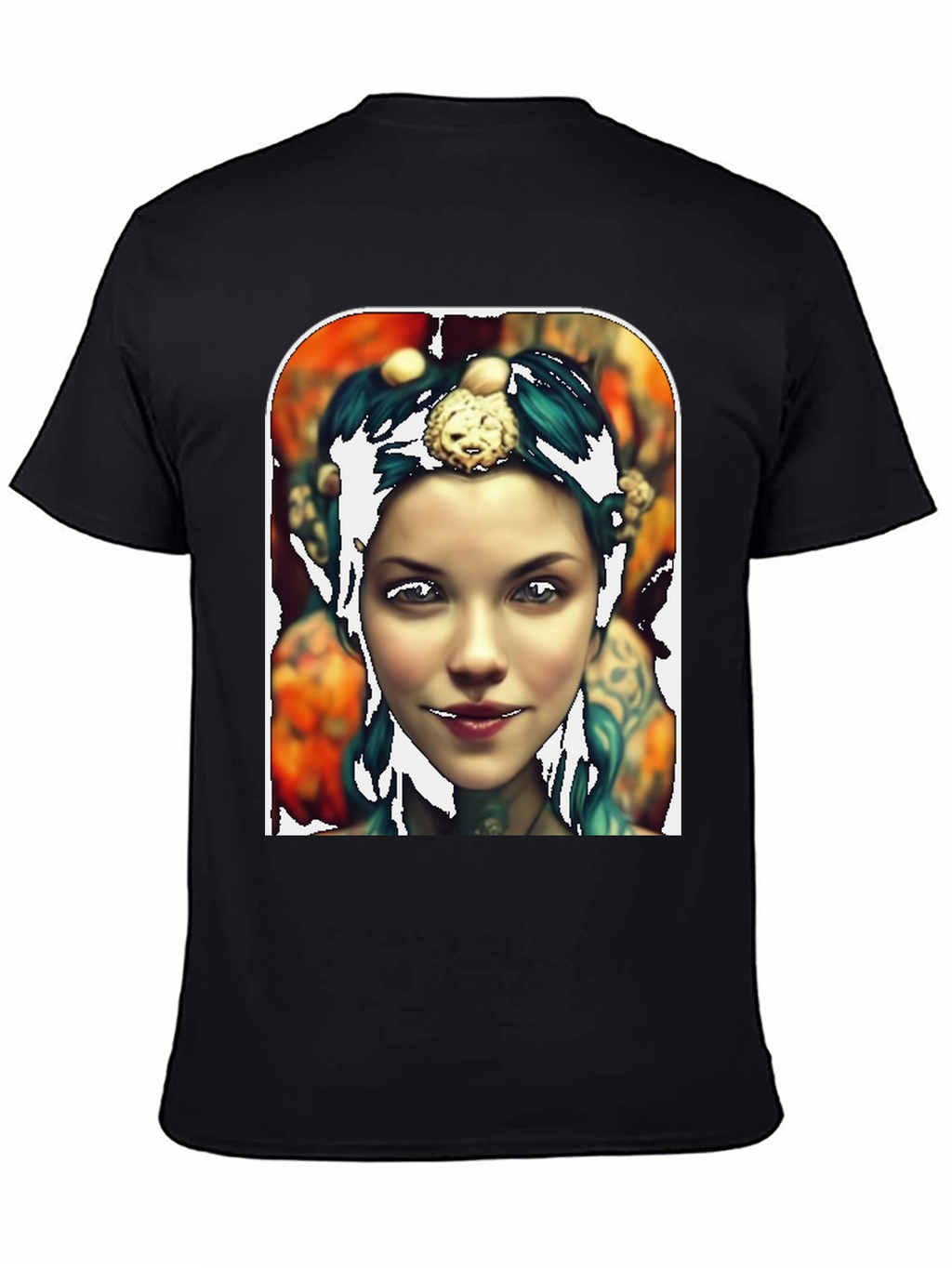 Artistic Portrait Tee - Unique Graphic Print
