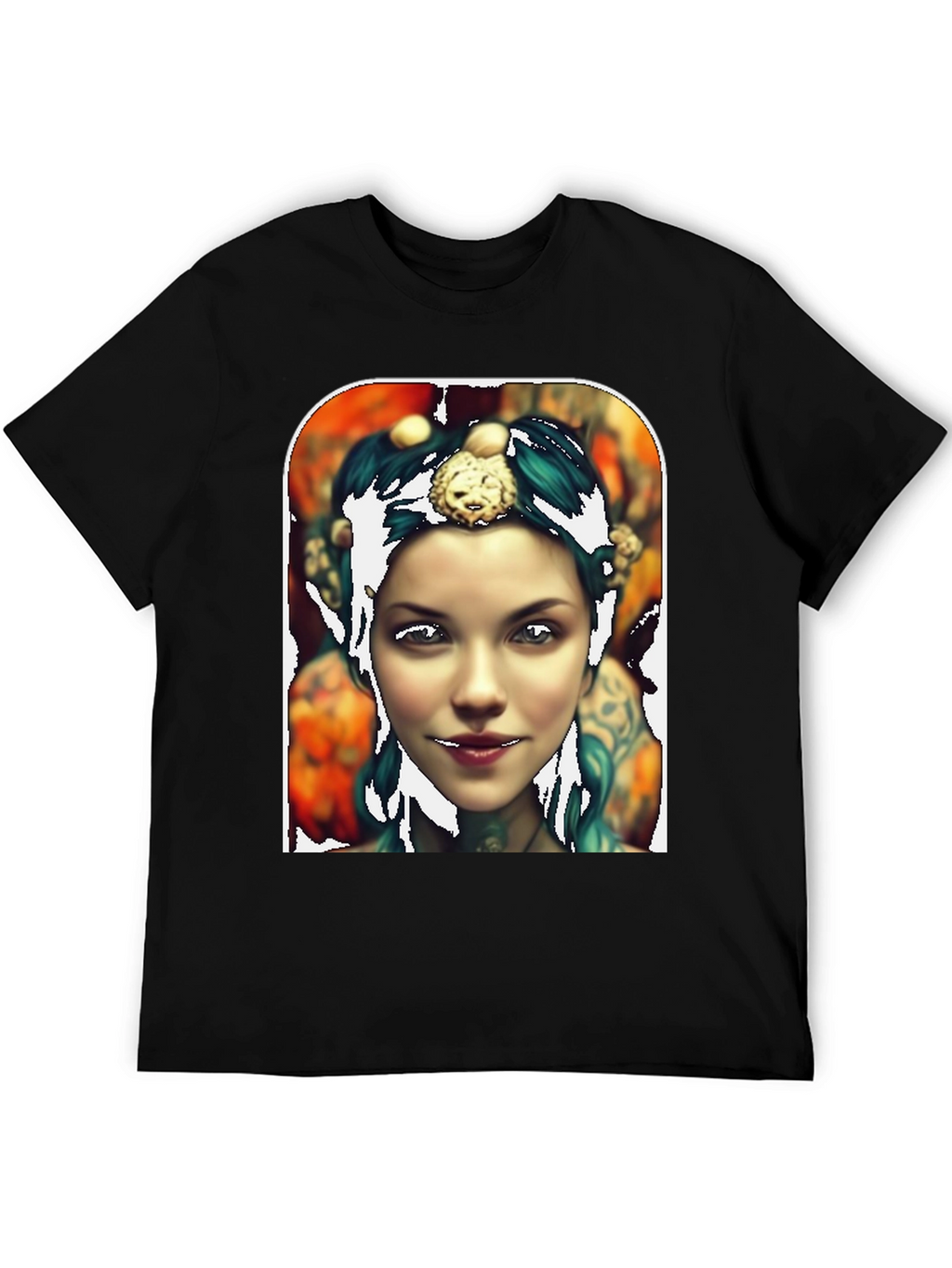 Artistic Portrait Tee - Unique Graphic Print
