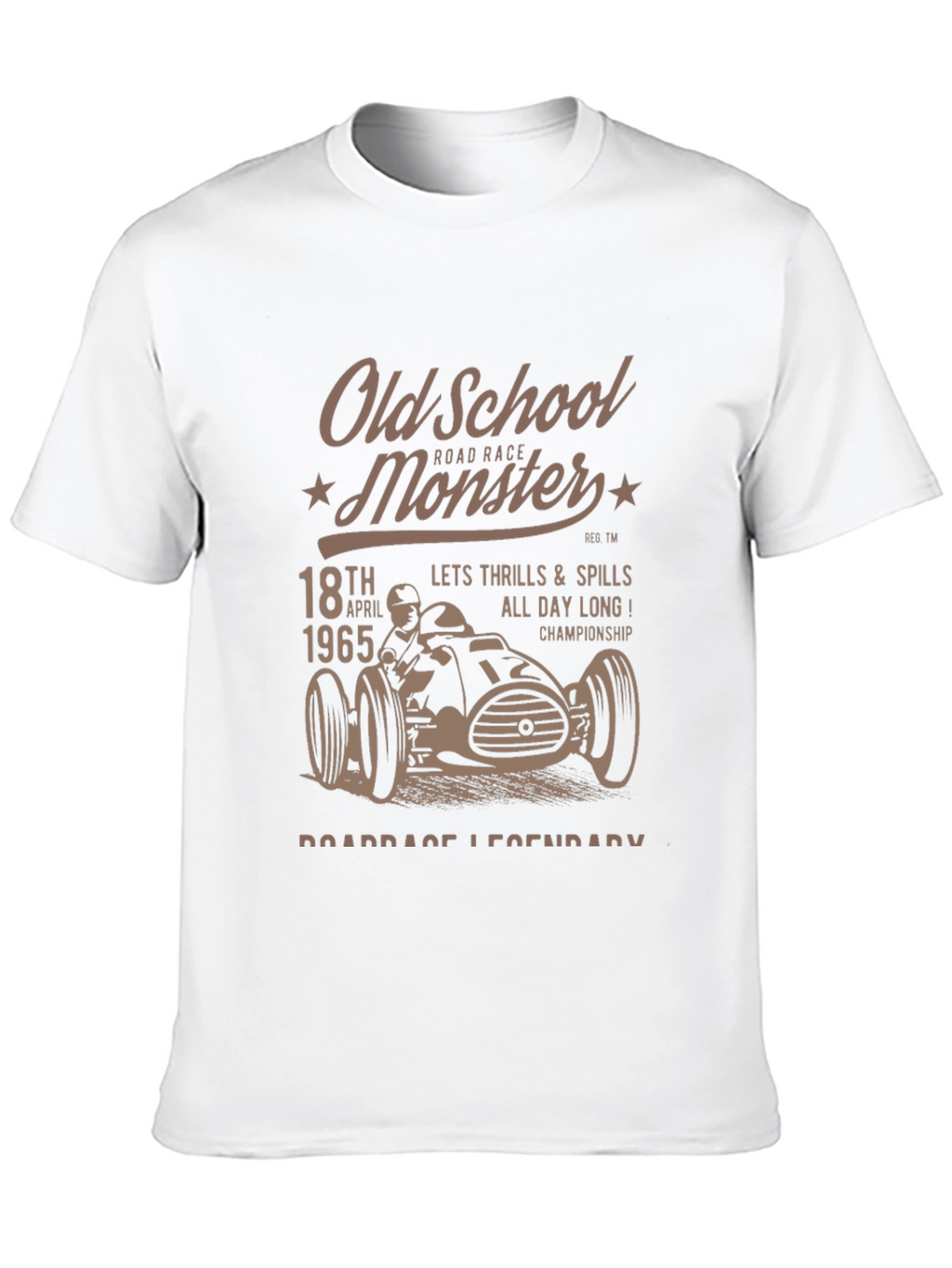 Old School Monster Road Race T-Shirt