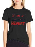 Eat Sleep Weld Repeat T-Shirt - Black