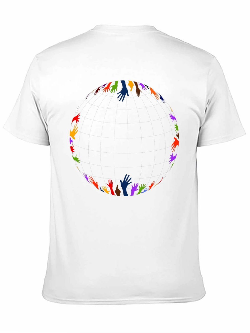 Unity Hands Black T-Shirt - Celebrate Diversity