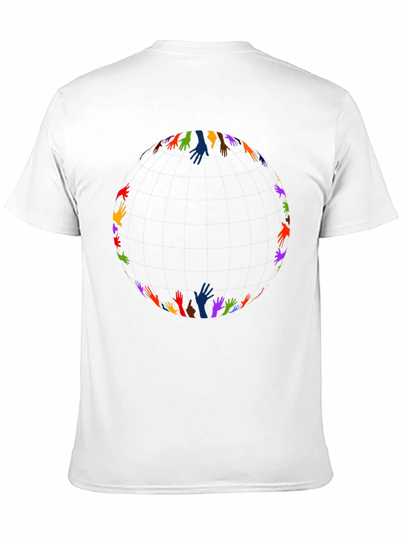 Unity Hands Black T-Shirt - Celebrate Diversity