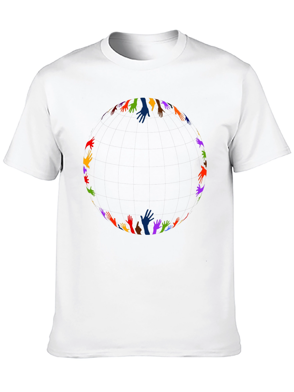 Unity Hands Black T-Shirt - Celebrate Diversity