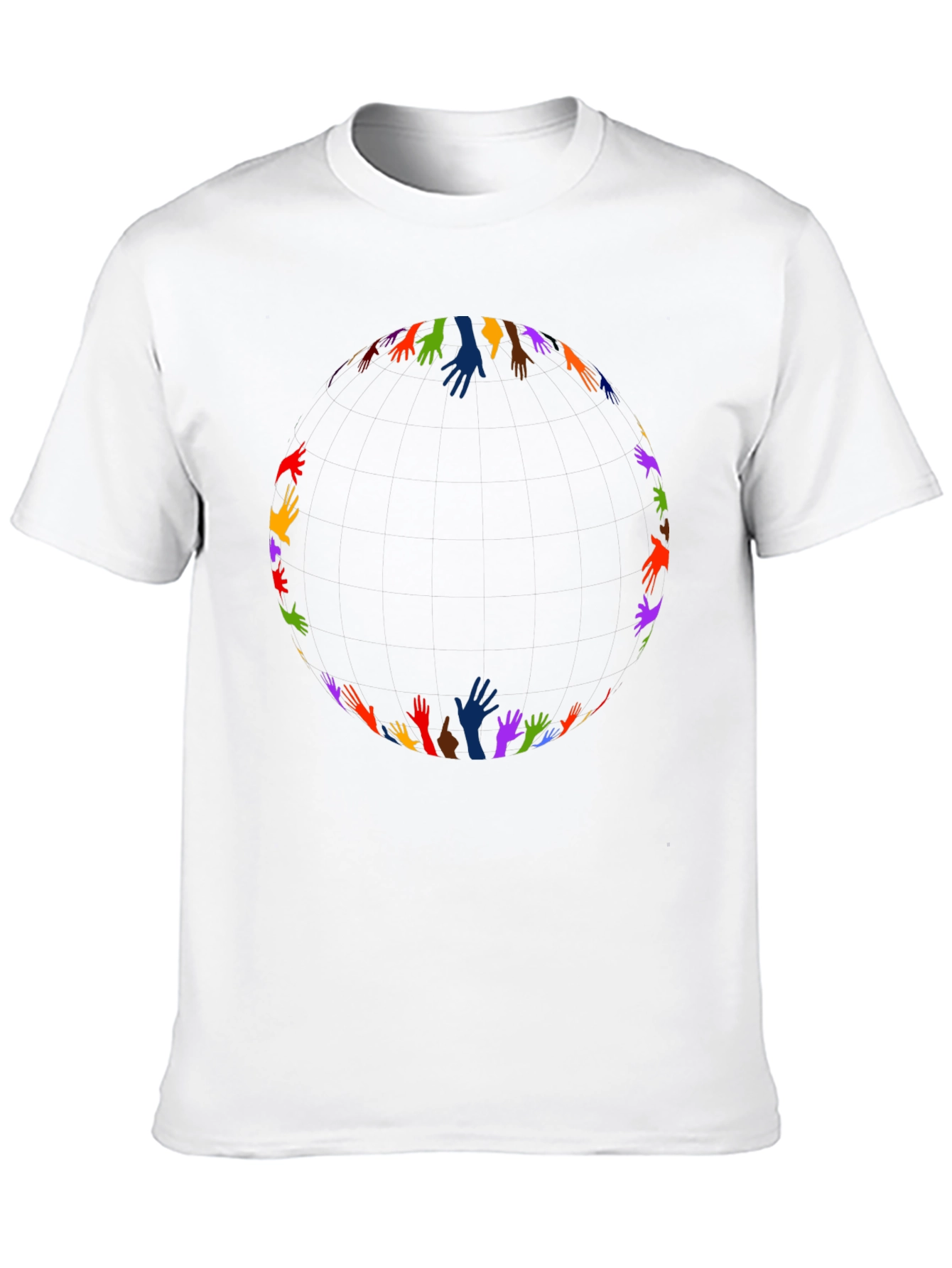 Unity Hands Black T-Shirt - Celebrate Diversity