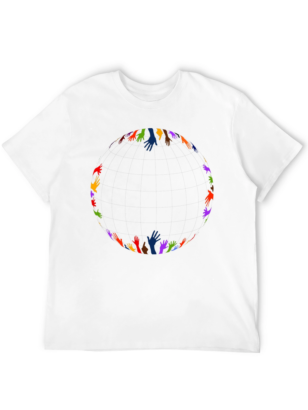 Unity Hands Black T-Shirt - Celebrate Diversity