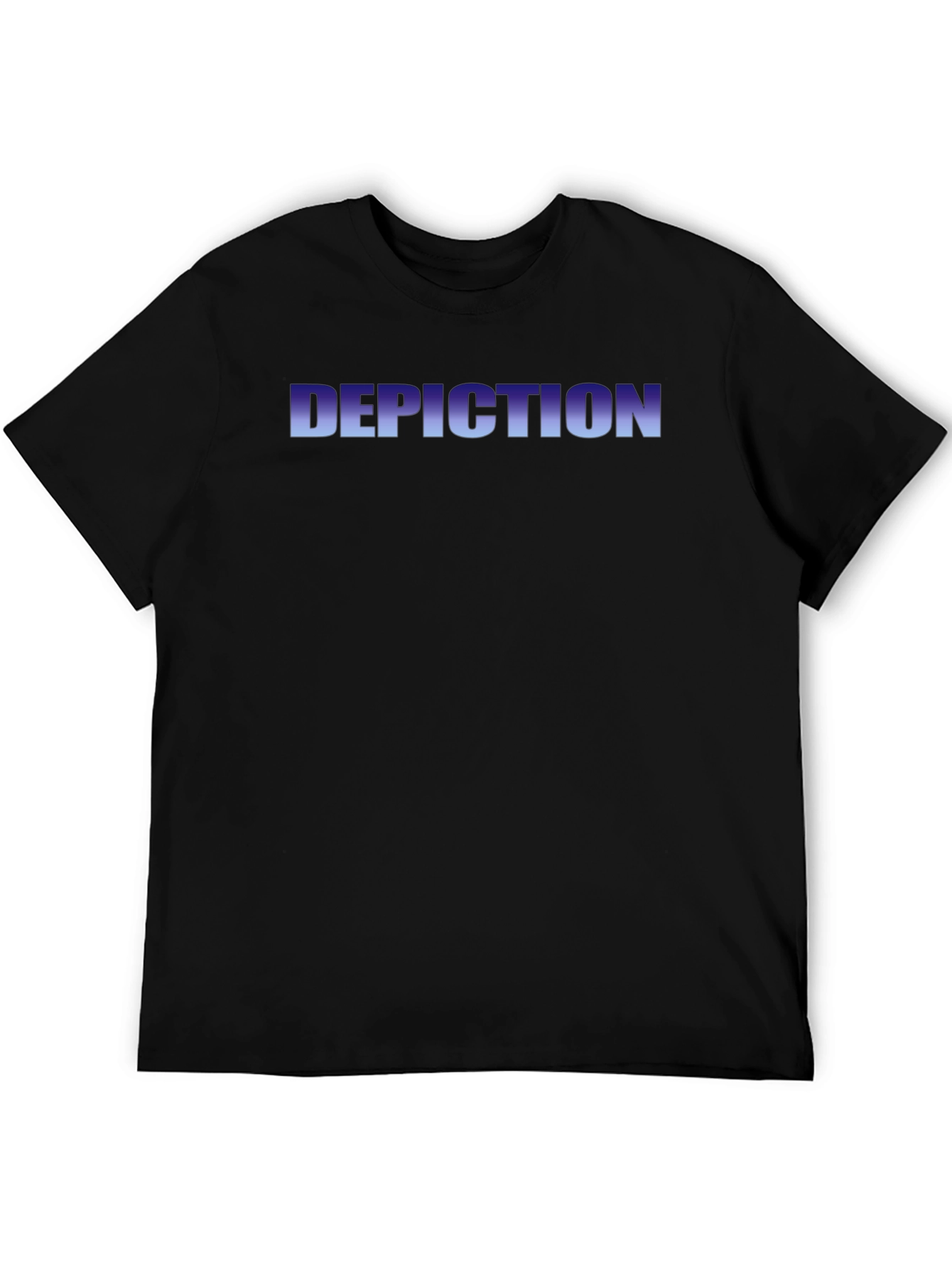 Depiction Graphic Tee - Black Crew Neck T-Shirt