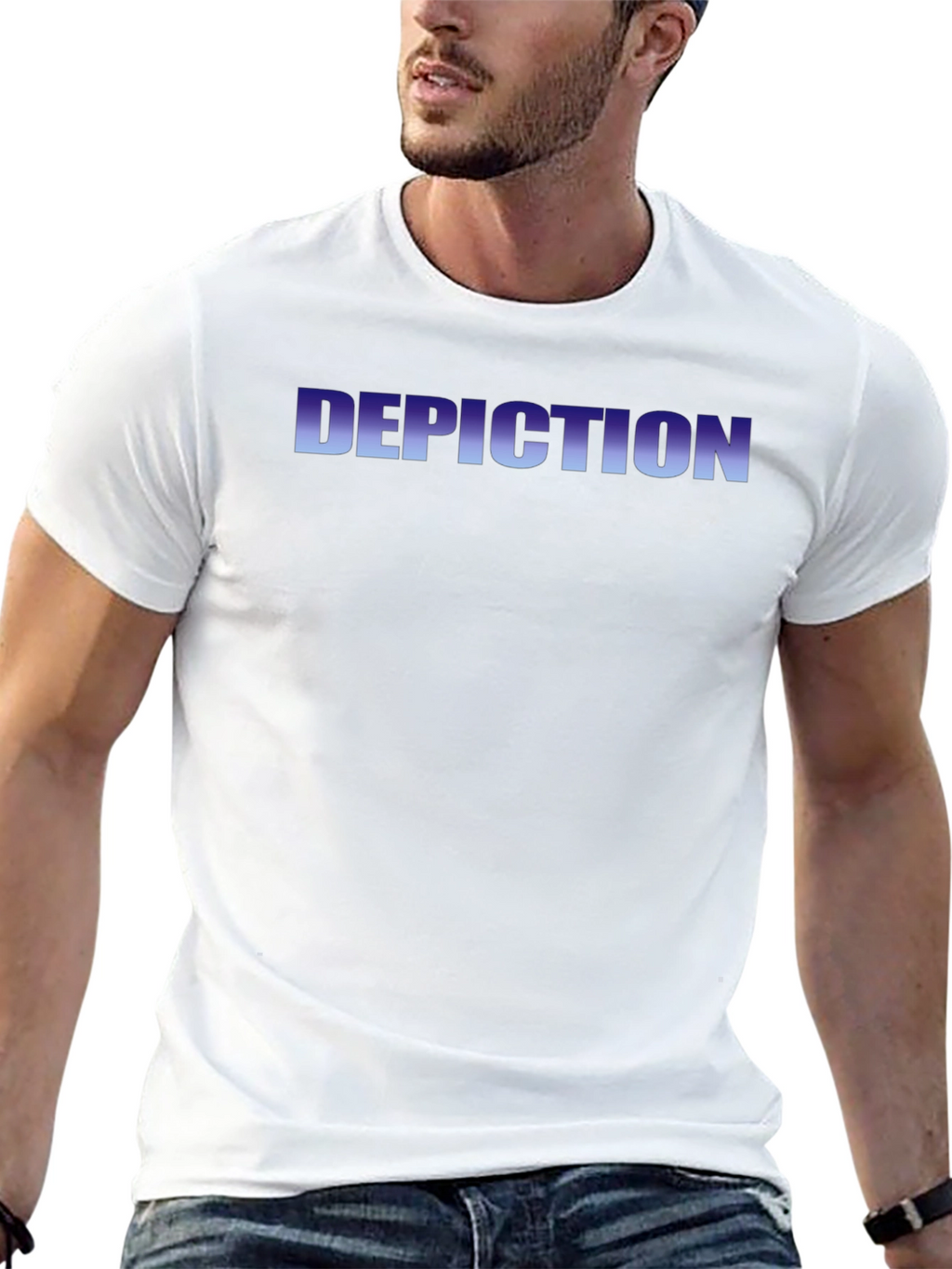 Depiction Graphic Tee - Black Crew Neck T-Shirt