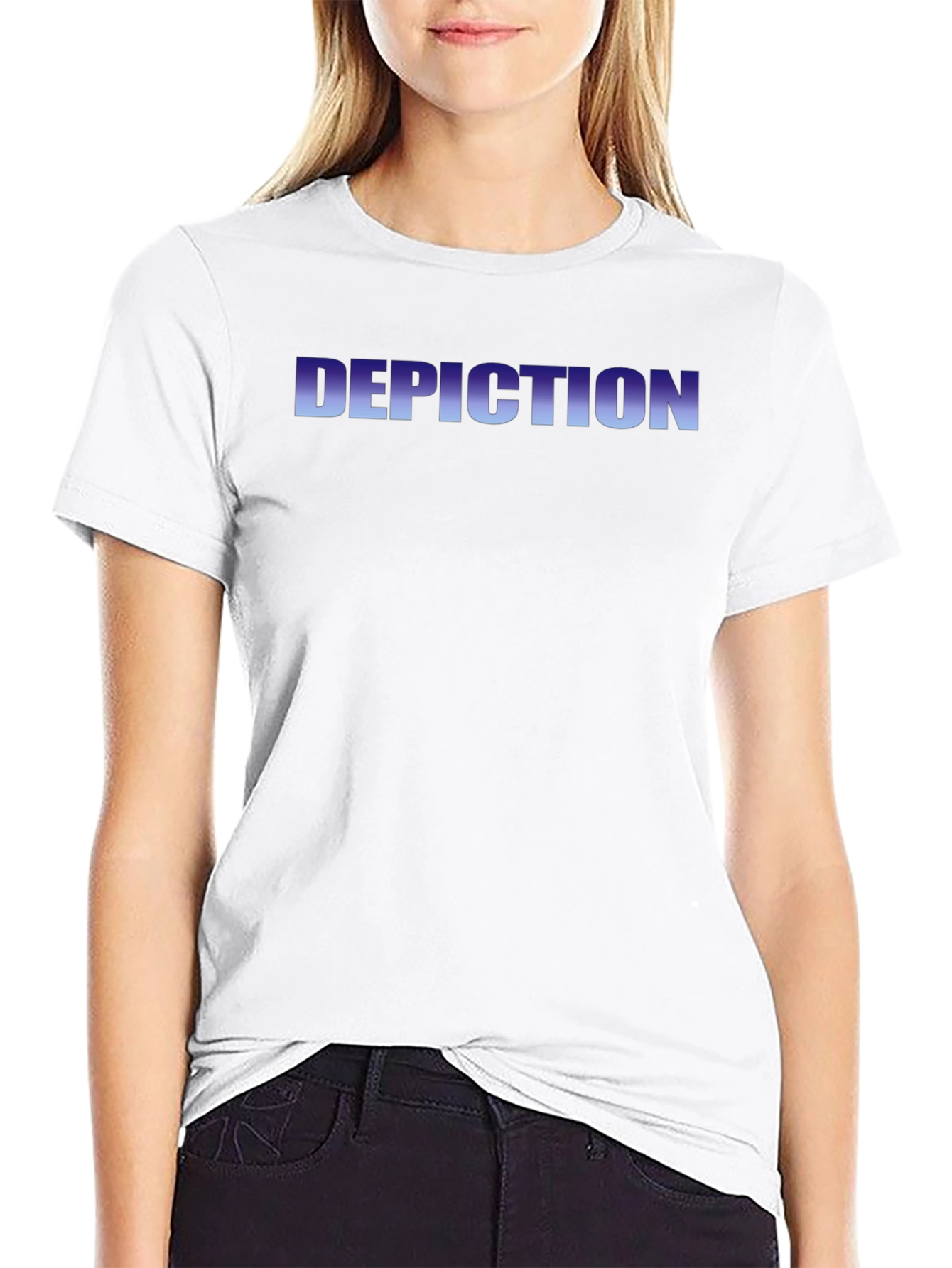 Depiction Graphic Tee - Black Crew Neck T-Shirt