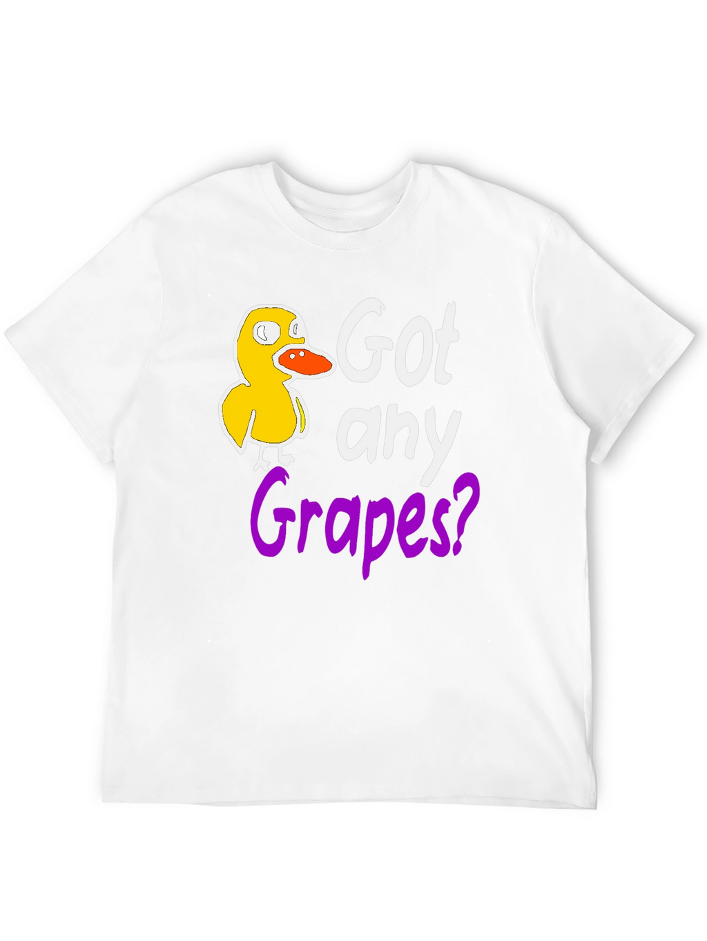 Got Any Grapes? Funny Duck Black T-Shirt