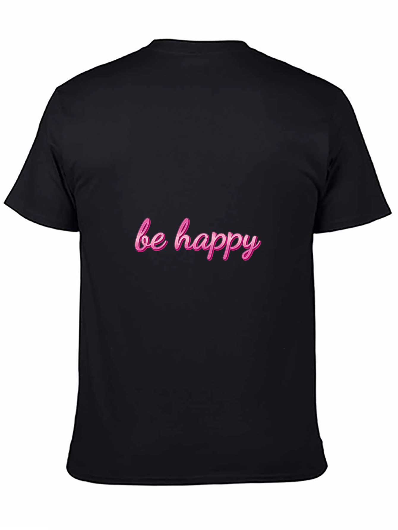 Be Happy Black T-Shirt - Menswear