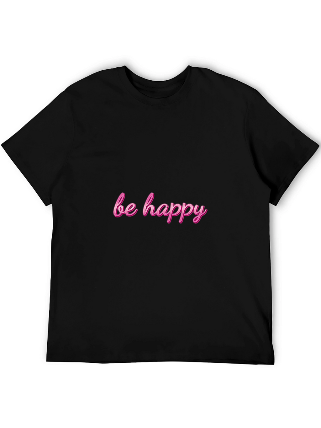 Be Happy Black T-Shirt - Menswear