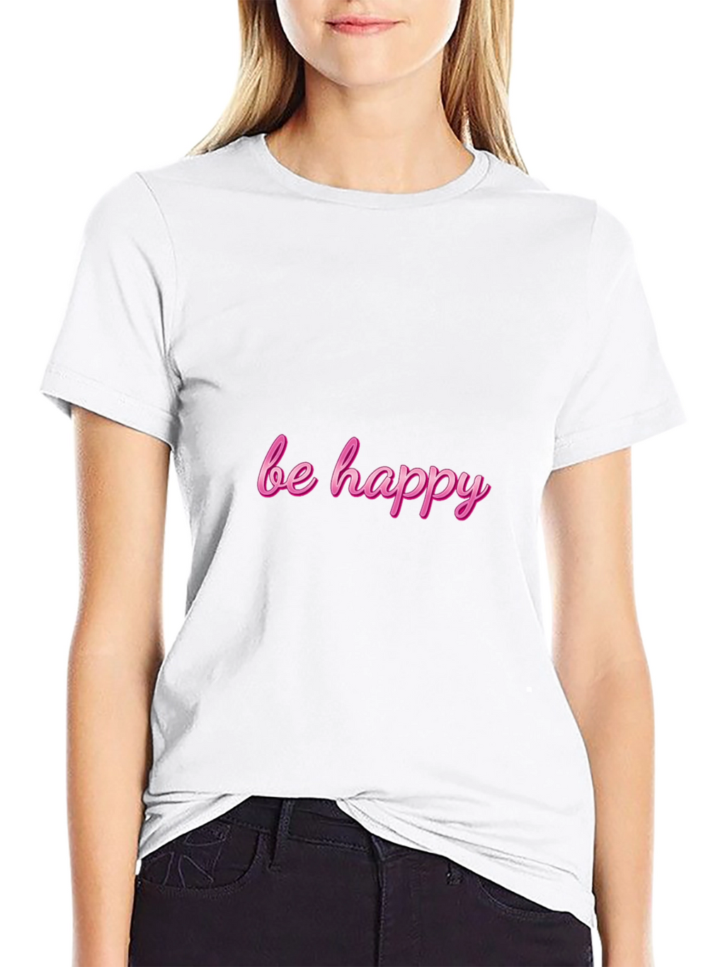 Be Happy Black T-Shirt - Menswear