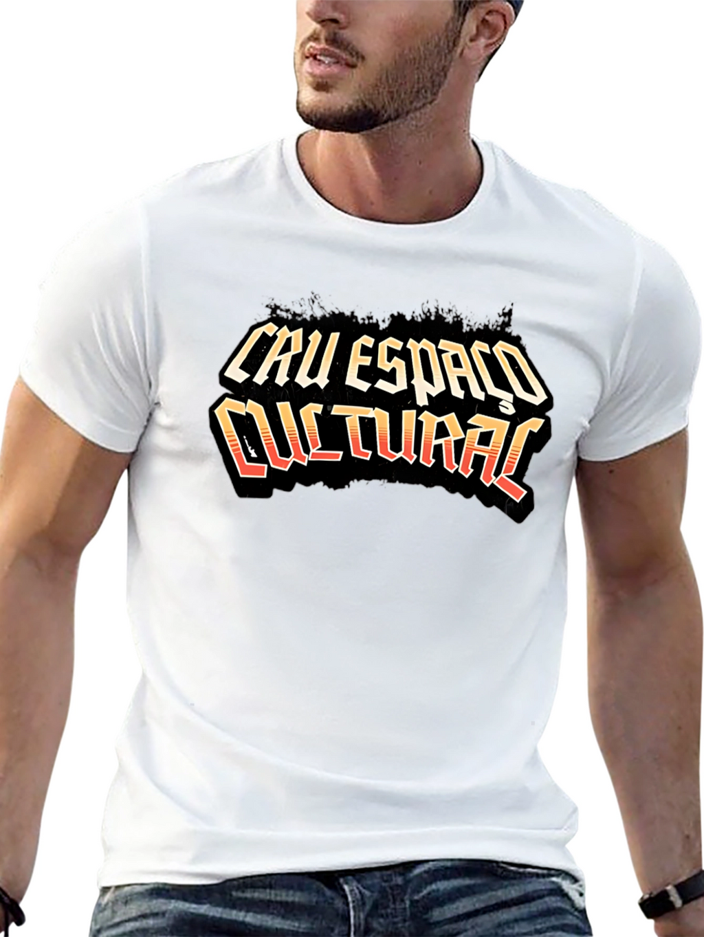Cau Espaco Cultural Black Graphic T-Shirt