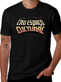 Cau Espaco Cultural Black Graphic T-Shirt