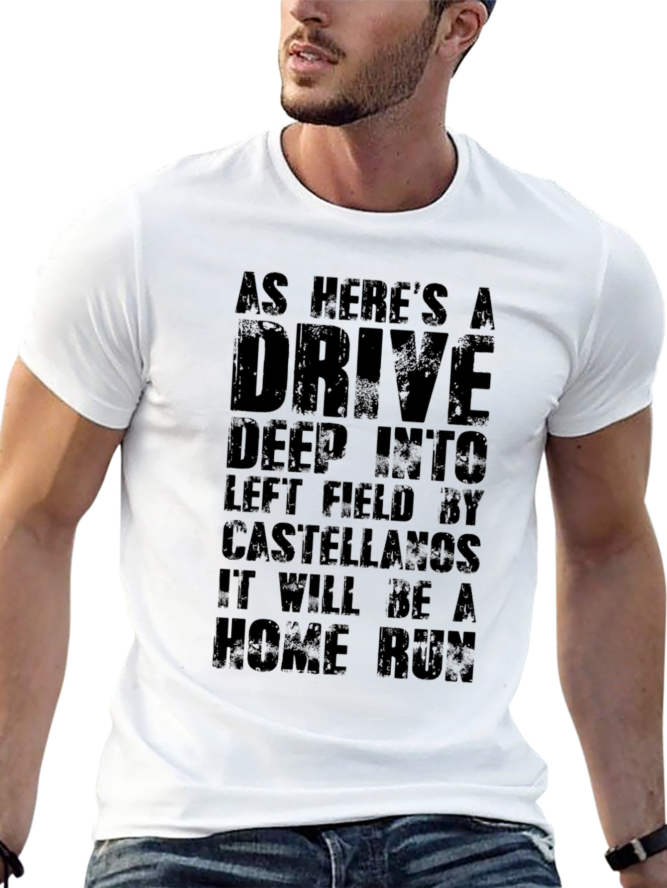 As Heres a Drive Castellanos Black T-Shirt