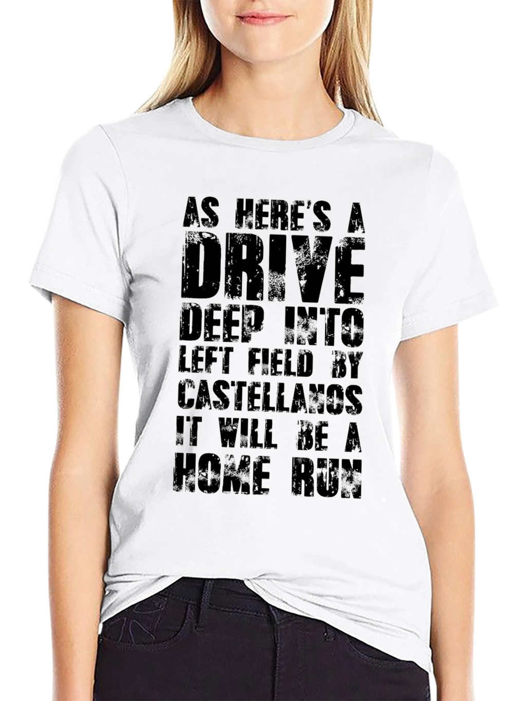 As Heres a Drive Castellanos Black T-Shirt