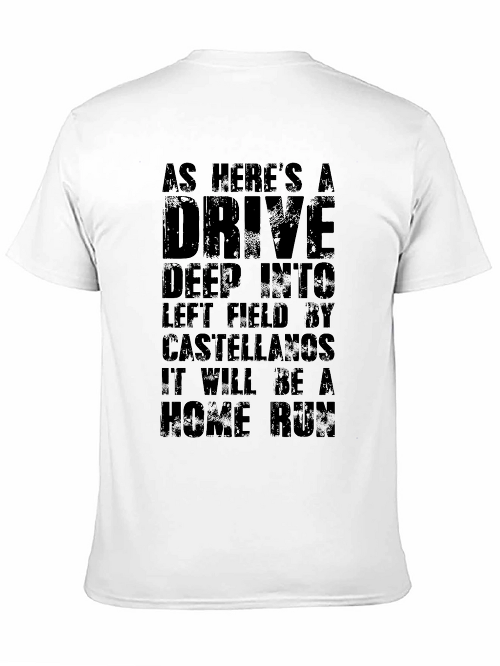 As Heres a Drive Castellanos Black T-Shirt