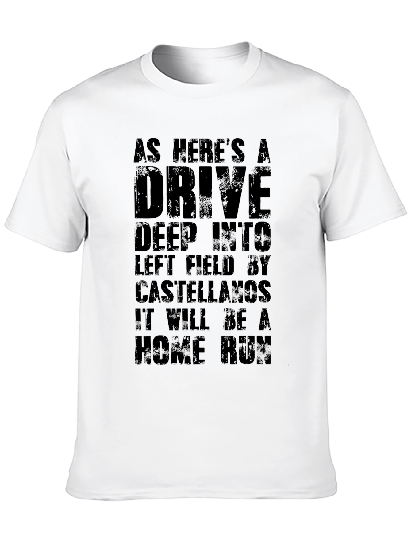 As Heres a Drive Castellanos Black T-Shirt