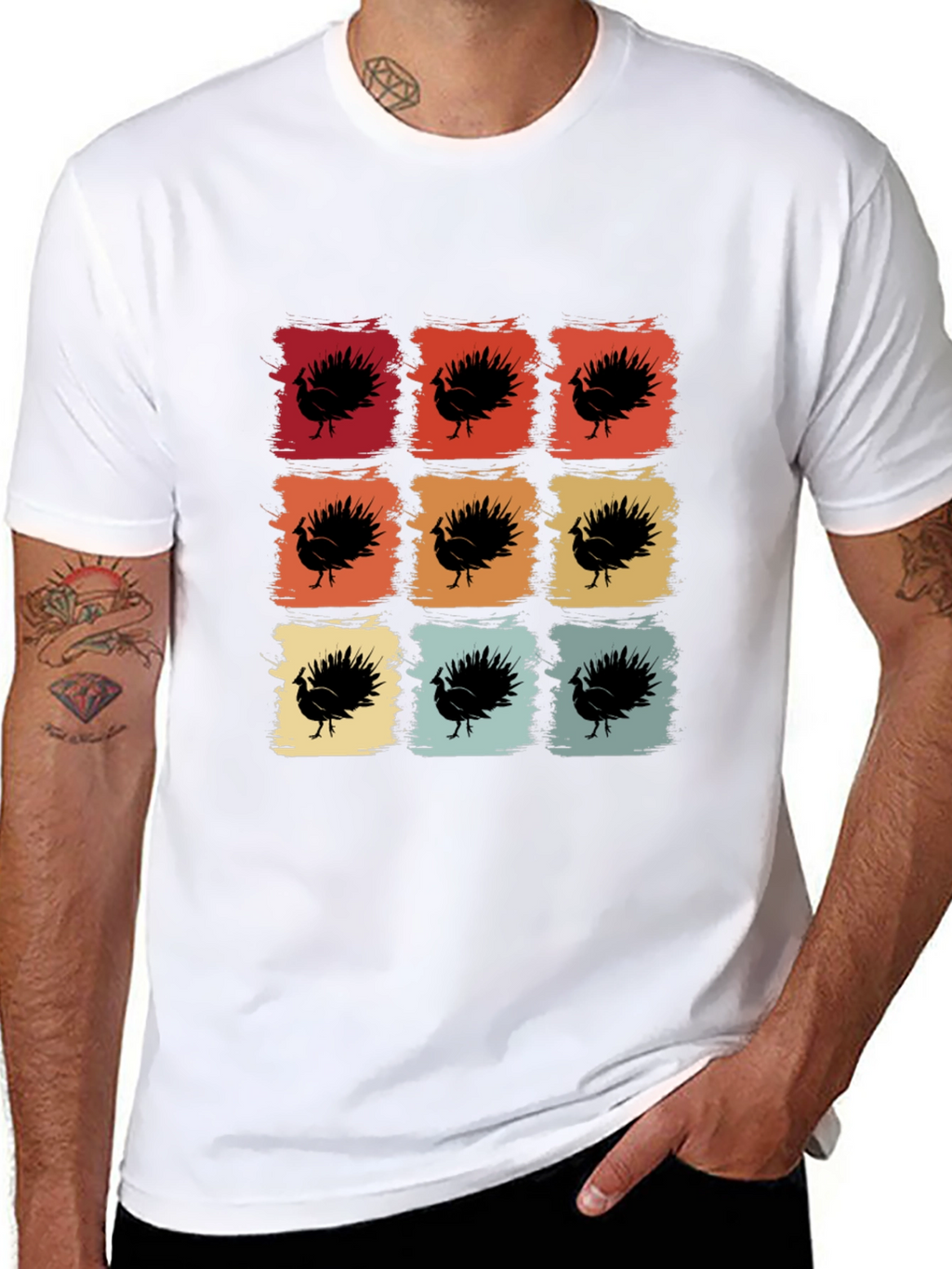 Retro Thanksgiving Turkey T-Shirt