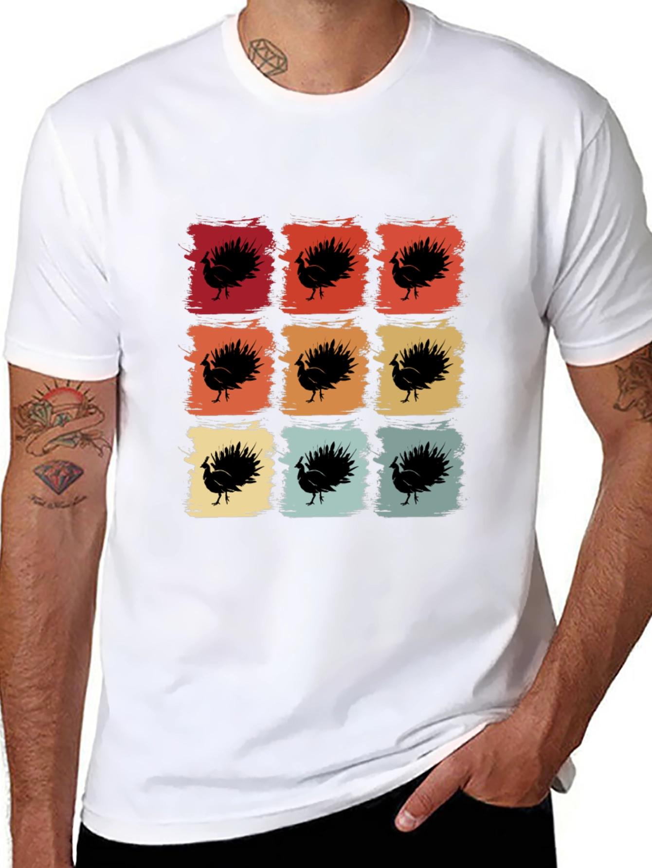 Retro Thanksgiving Turkey T-Shirt
